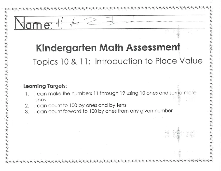 Math Assessment: Place Value — image 1