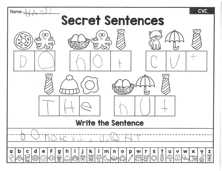 Silly and Secret Sentences — image 2